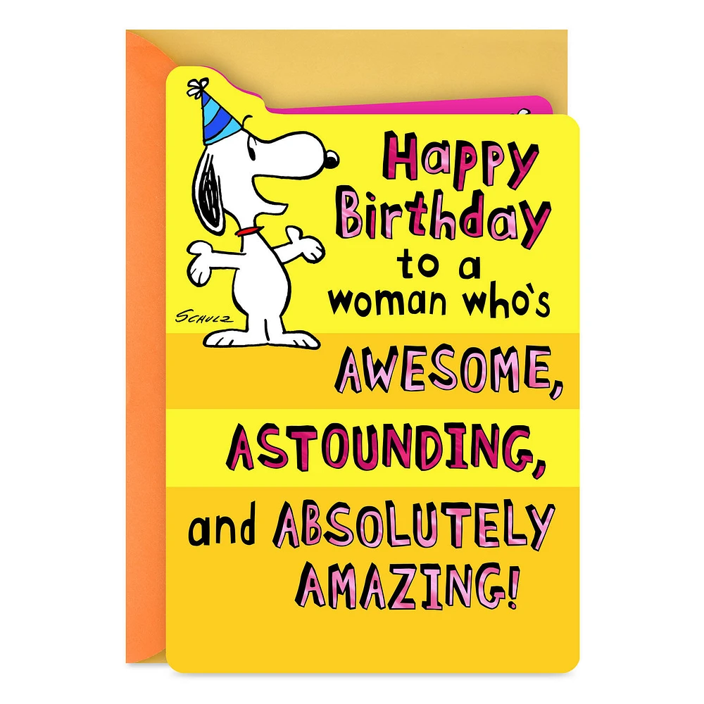 Peanuts® Snoopy Absolutely Amazing Pop-Up Birthday Card for Her for only USD 4.59 | Hallmark