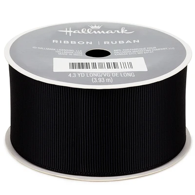 1.5" Black Grosgrain Ribbon, 12.9' for only USD 4.99 | Hallmark