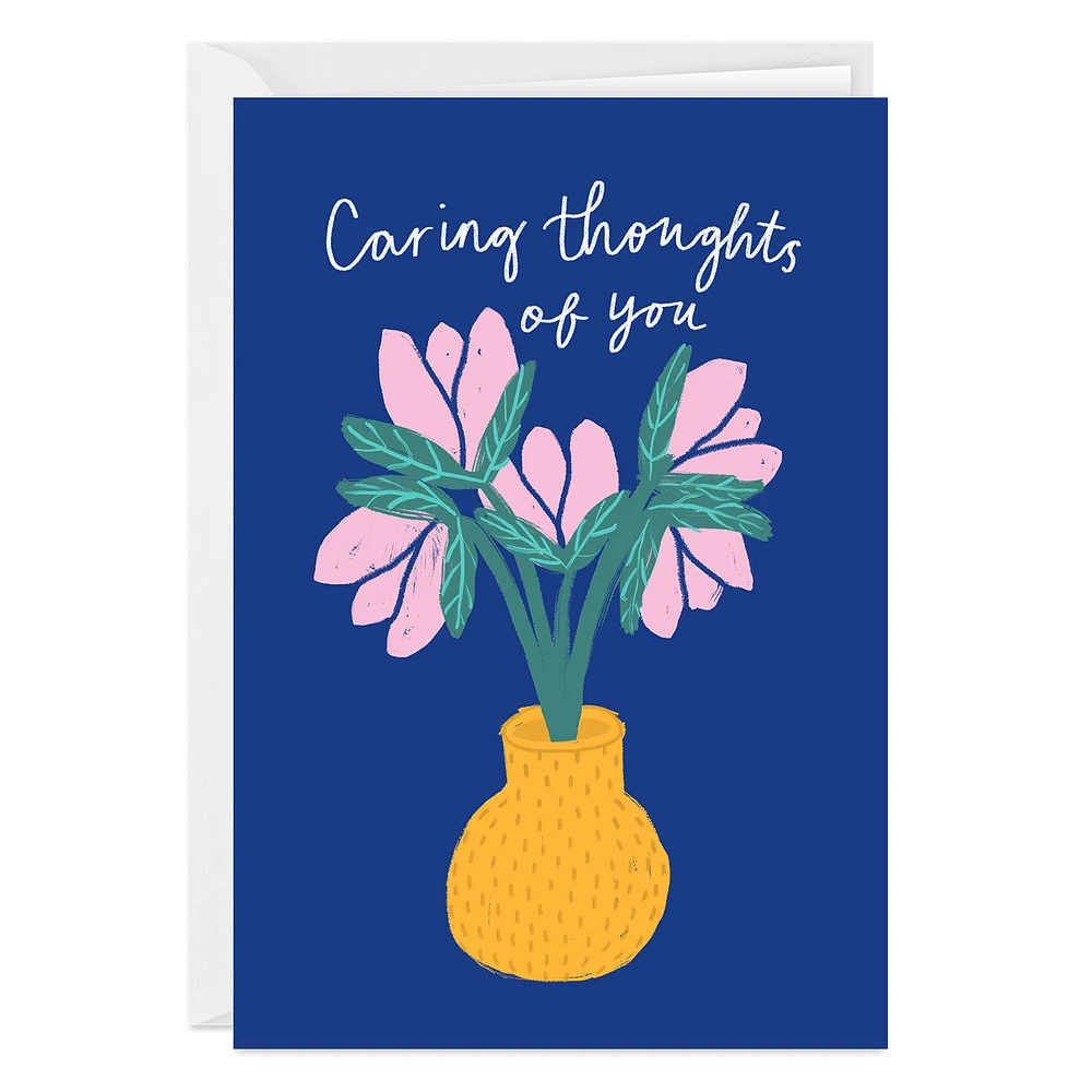 Caring Thoughts Flower Bouquet Custom Support Card for only USD 4.99 | Hallmark