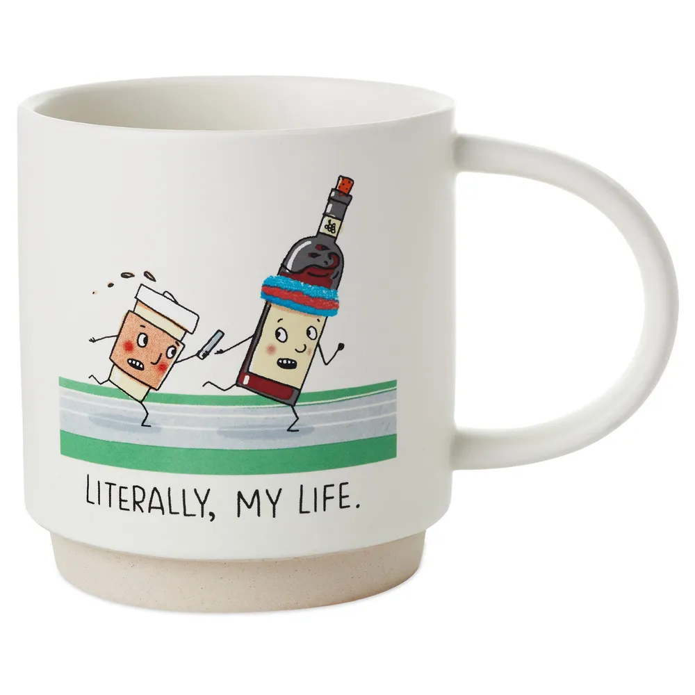 Coffee and Wine Relay Funny Mug, 16 oz. for only USD 16.99 | Hallmark