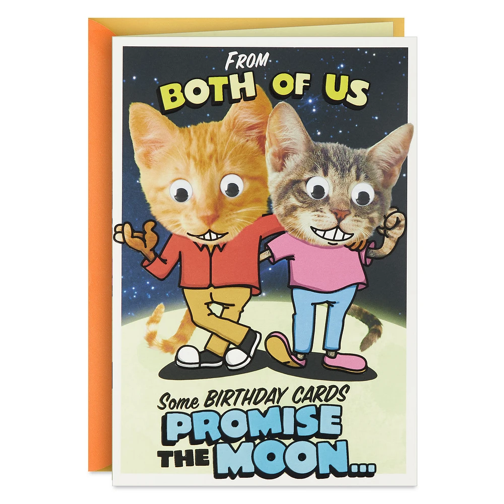 Mooning Cats Funny Pop-Up Birthday Card From Both for only USD 4.99 | Hallmark