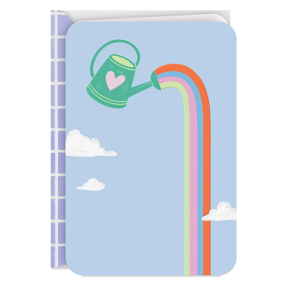 Watering Can With Rainbow Blank Card for only USD 2.99 | Hallmark