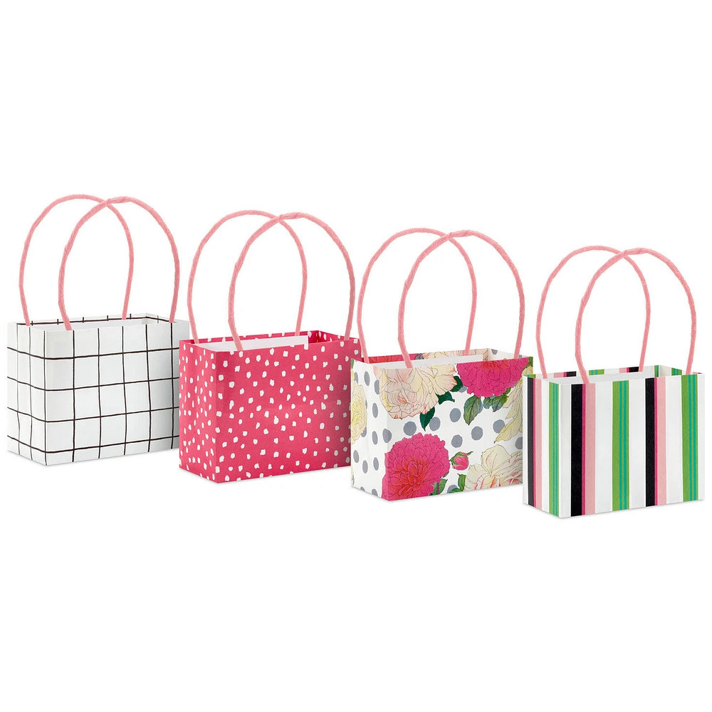 4" Pink Garden Floral Mini Horizontal Gift Bag Bundle for only USD 7.99 | Hallmark