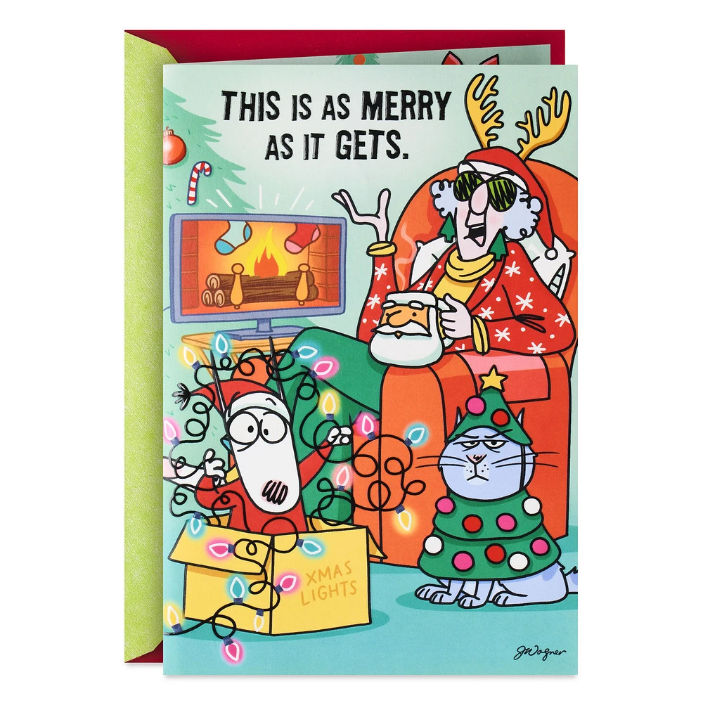 Maxine™ As Merry as it Gets Funny Christmas Card With Sound and Light for only USD 8.99 | Hallmark