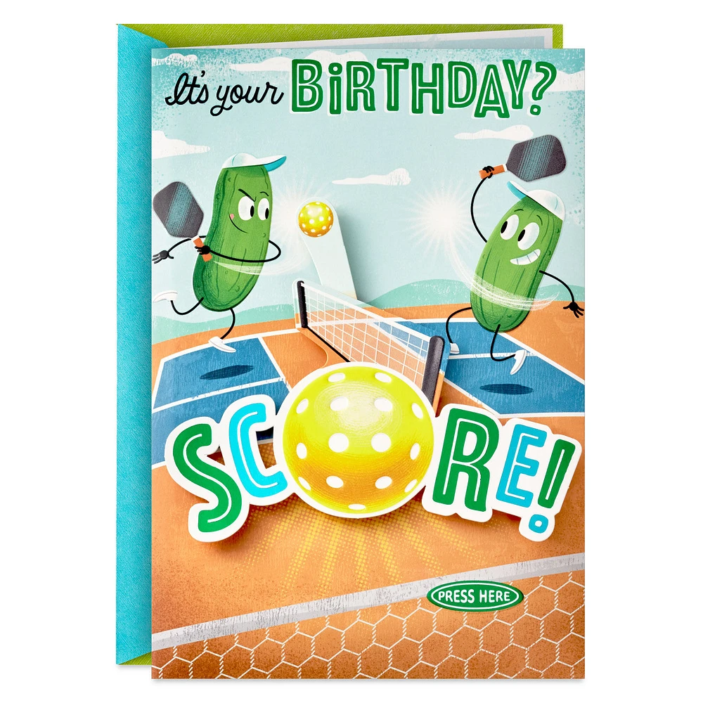 A Dill-ightful Day Pickleball Musical Birthday Card With Motion for only USD 9.99 | Hallmark