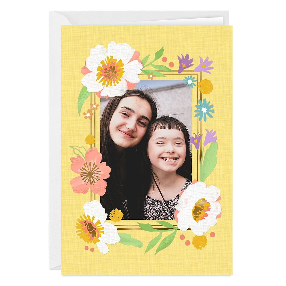 Personalized Wildflowers Frame Photo Card for only USD 4.99 | Hallmark