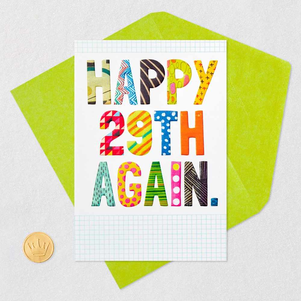 Happy 29th Again Funny Birthday Card for only USD 4.49 | Hallmark