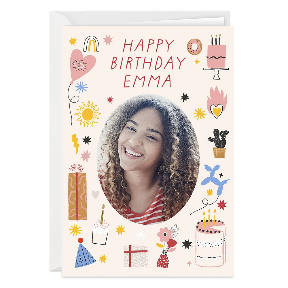 Personalized Party Icons Birthday Photo Card for only USD 4.99 | Hallmark