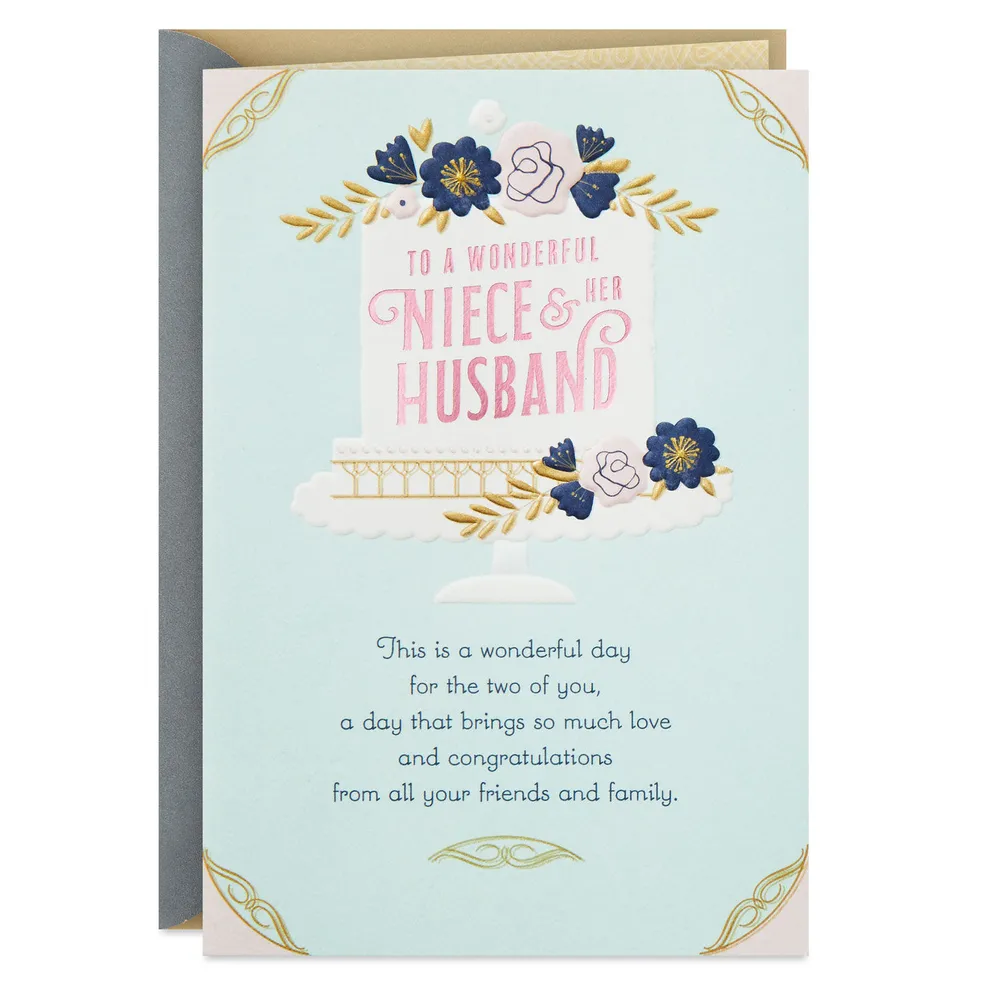 A Wonderful Day Wedding Card for Niece and Her Husband for only USD 2.99 | Hallmark