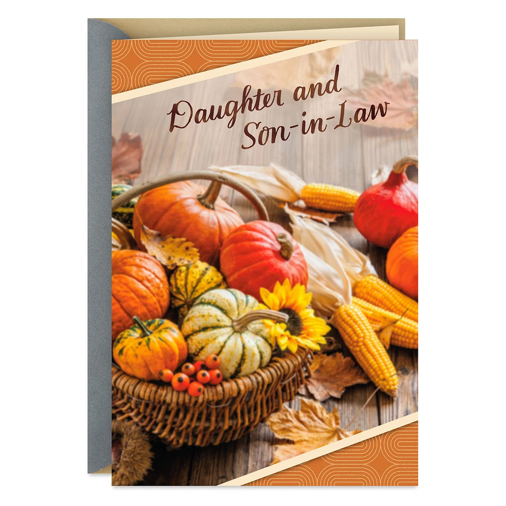Grateful for the Two of You Thanksgiving Card for Daughter and Son-in-Law for only USD 2.99 | Hallmark