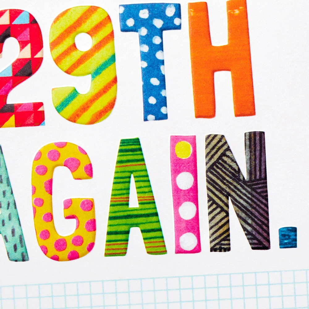 Happy 29th Again Funny Birthday Card for only USD 4.49 | Hallmark