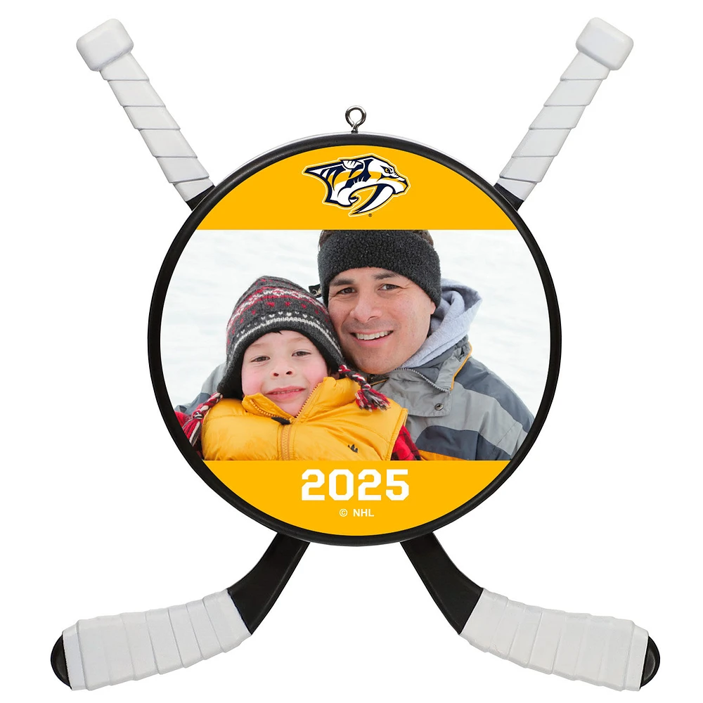 NHL Nashville Predators® Hockey Personalized Ornament, Custom Photo and Text for only USD 30.99 | Hallmark