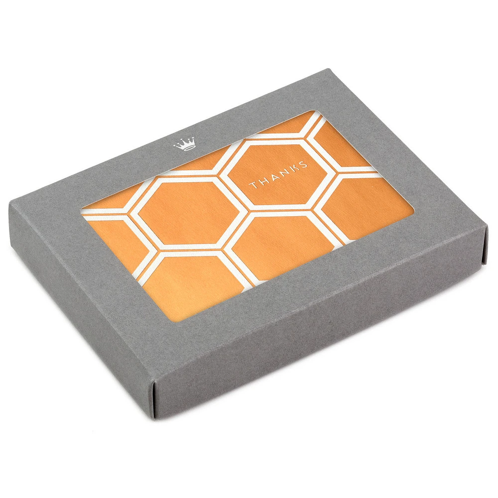 Copper Foil Hexagons Boxed Thank-You Notes, Pack of 10 for only USD 10.49 | Hallmark