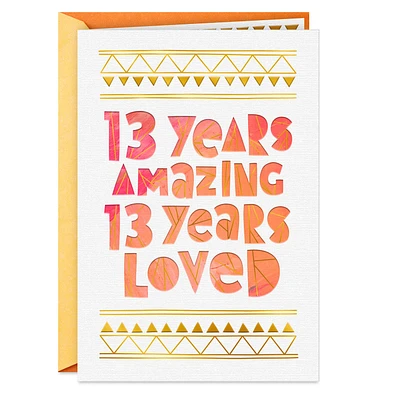 You're Amazing 13th Birthday Card for only USD 3.99 | Hallmark