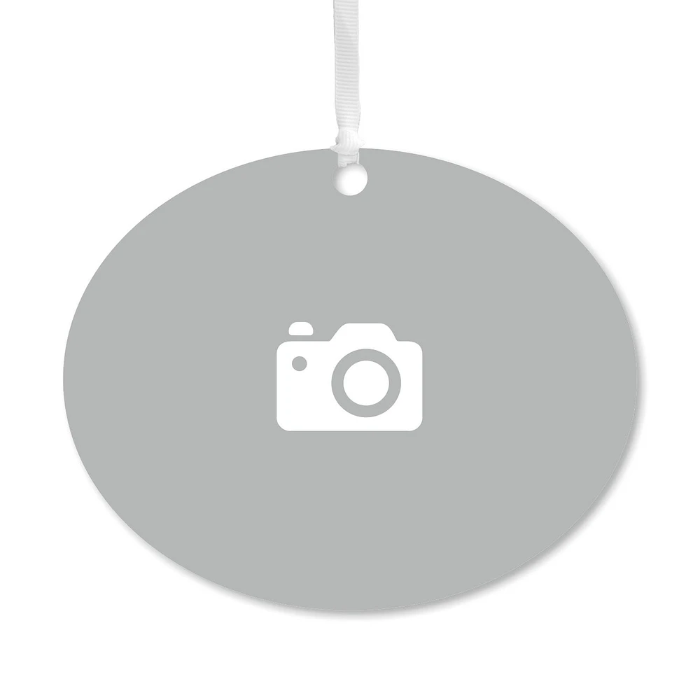 Design-Your-Own Horizontal Oval Metal Personalized Ornament, Custom Photo for only USD 17.99 | Hallmark