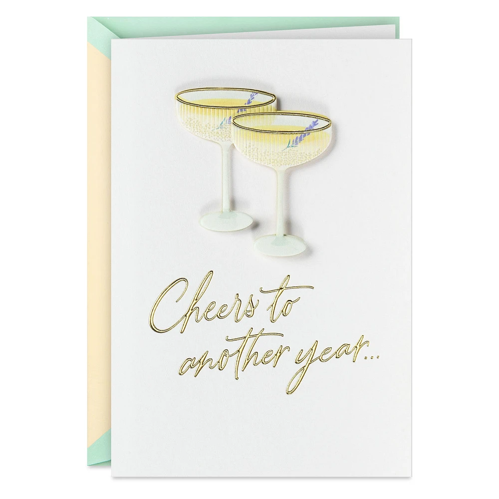 Cheers to Another Year Anniversary Card for only USD 7.59 | Hallmark