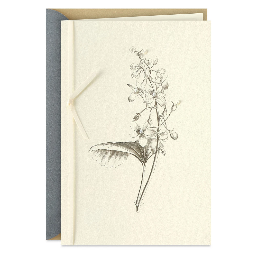 Black-and-White Botanical Drawing Blank Card for only USD 6.99 | Hallmark