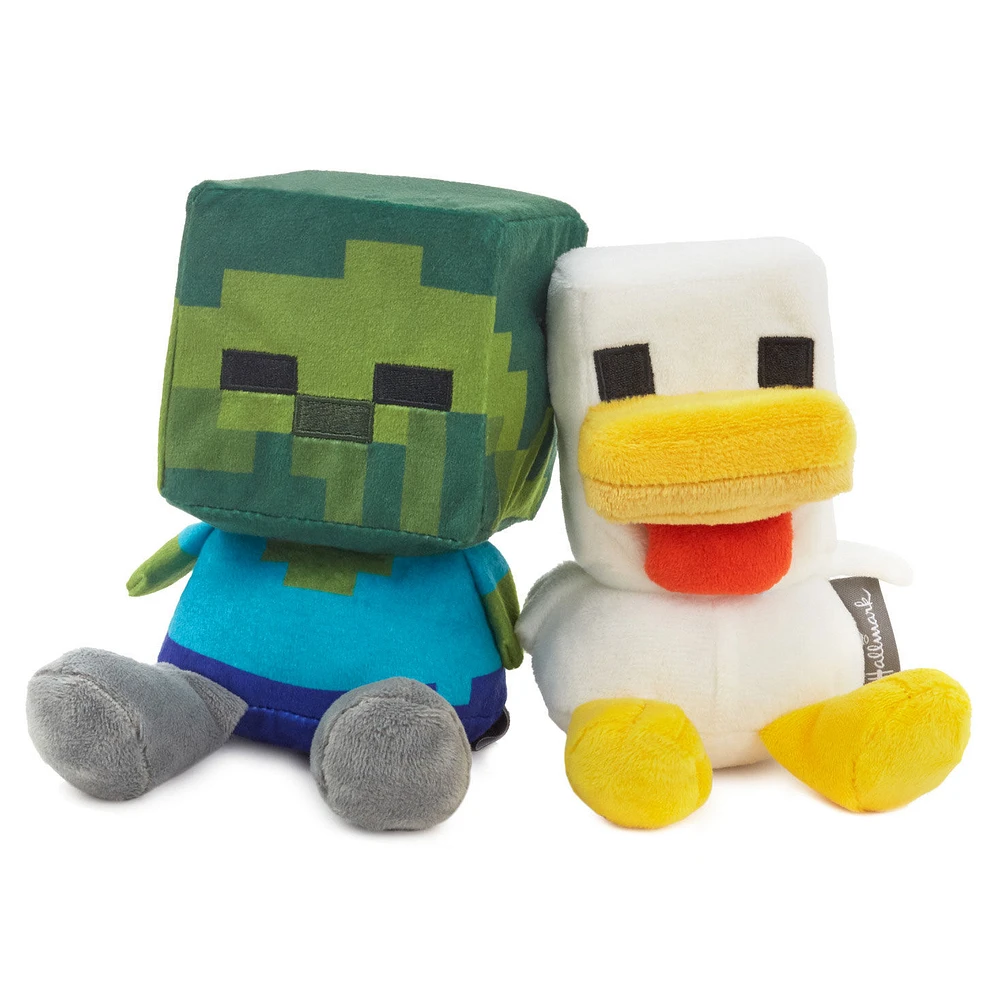 Better Together Minecraft Baby Zombie and Chicken Magnetic Plush Pair, 5.25" H for only USD 22.99 | Hallmark