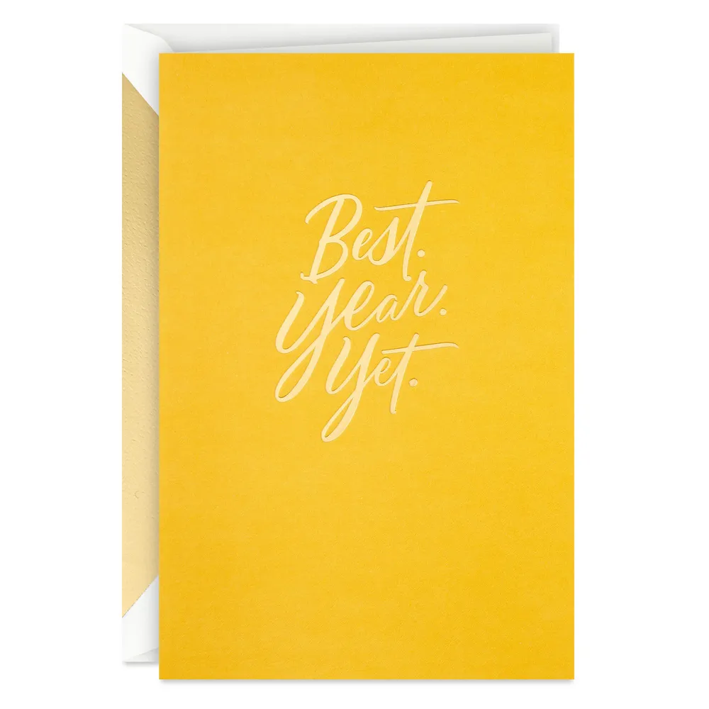 Best Year Yet Gold Birthday Card for only USD 5.99 | Hallmark