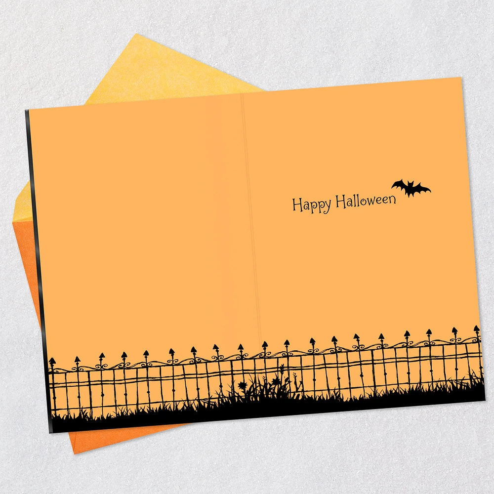 Pumpkin on Wrought Iron Fence Halloween Card for only USD 3.99 | Hallmark
