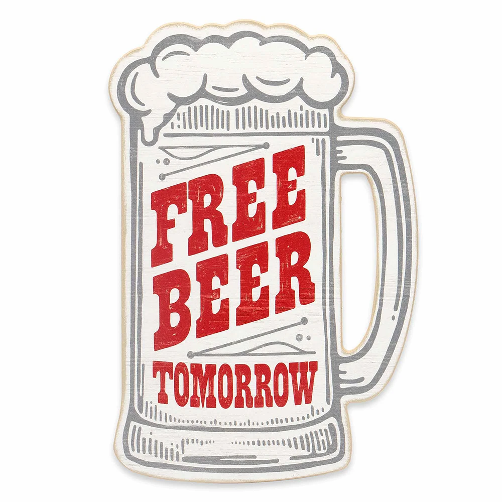 Open Road Garage Free Beer Tomorrow Wood Quote Sign for only USD 18.99 | Hallmark