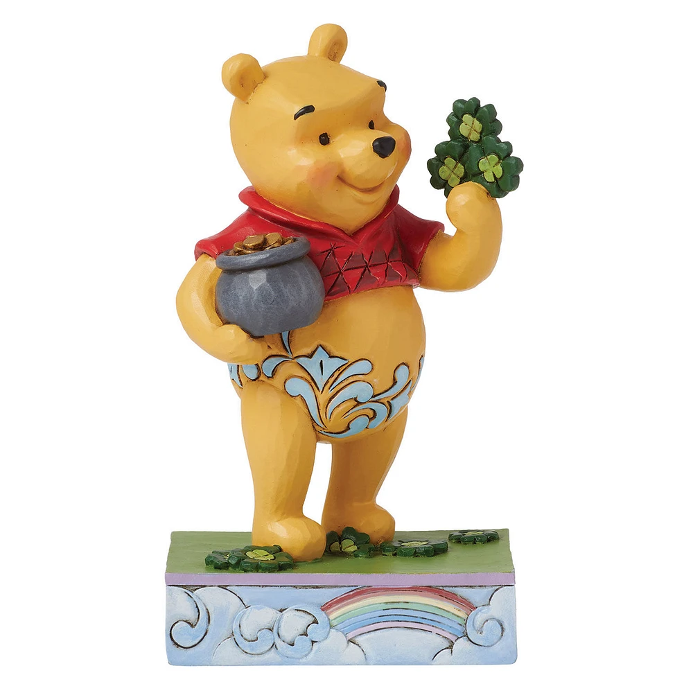 Jim Shore Disney Winnie the Pooh With Clover Figurine, 4.5" for only USD 39.99 | Hallmark