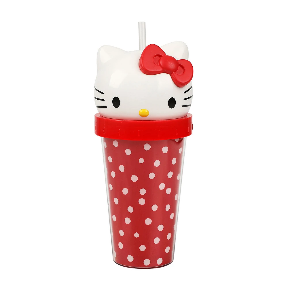 BioWorld Hello Kitty Shaped Plastic Tumbler With Straw for only USD 16.99 | Hallmark