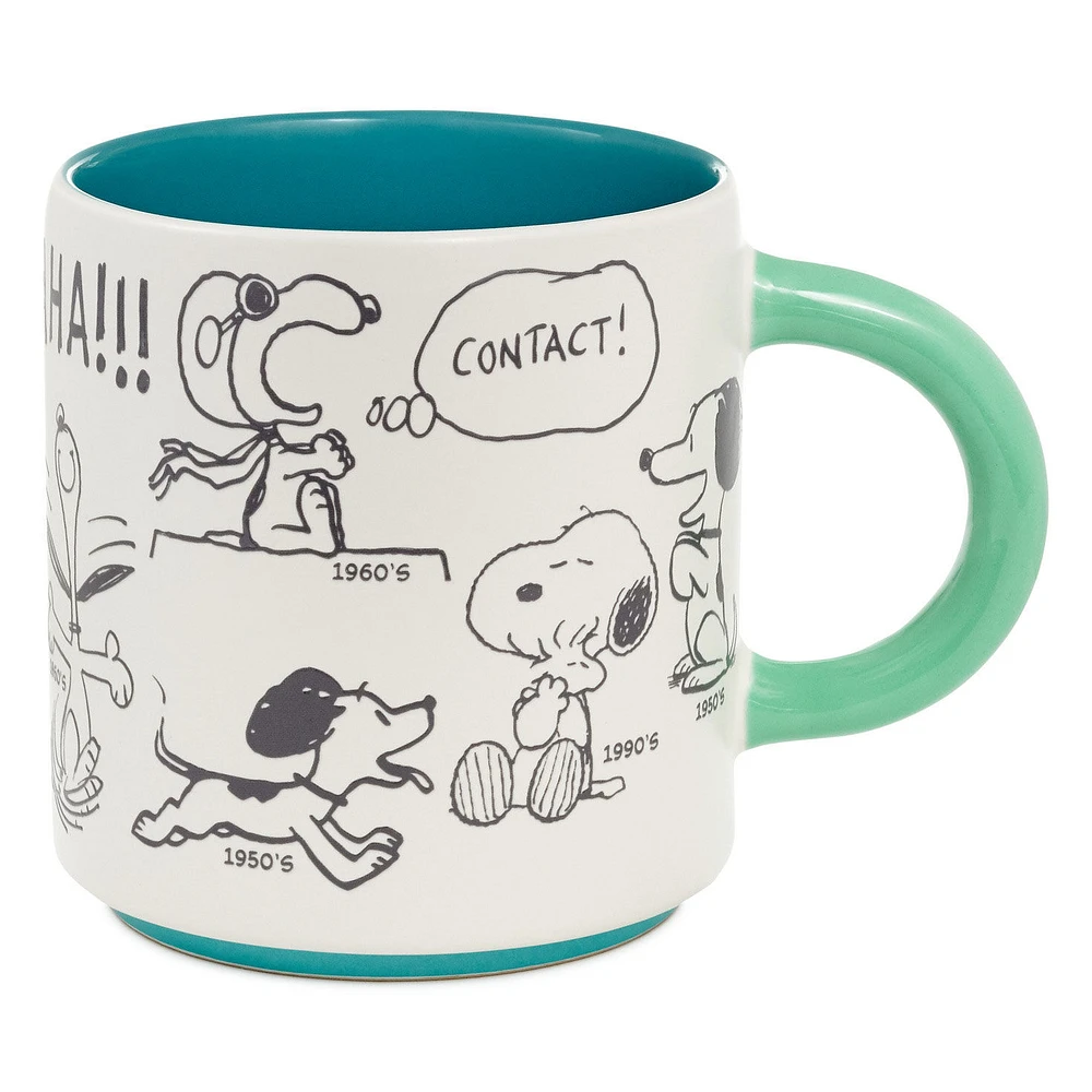 Peanuts® 75th Anniversary Snoopy Through the Decades Mug, 17.5 oz. for only USD 16.99 | Hallmark