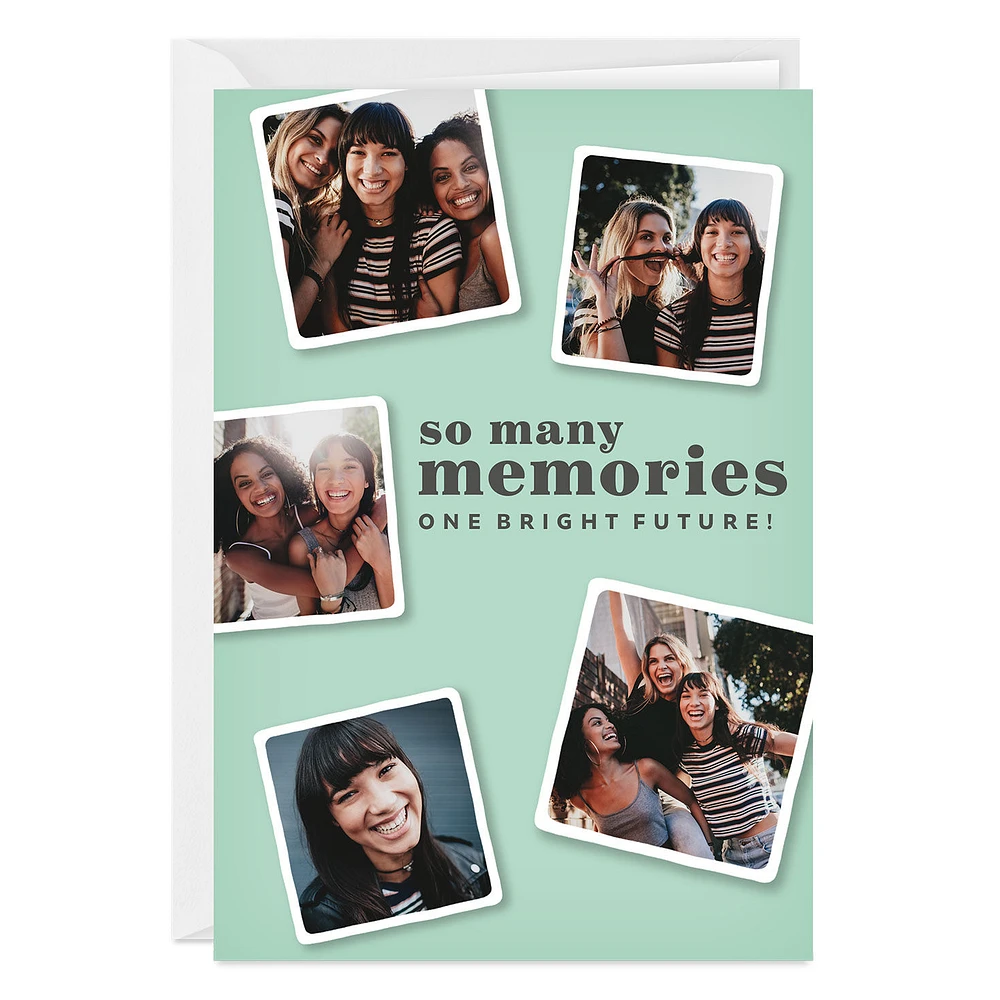 Personalized Photo Collage Mint Green Photo Card for only USD 4.99 | Hallmark
