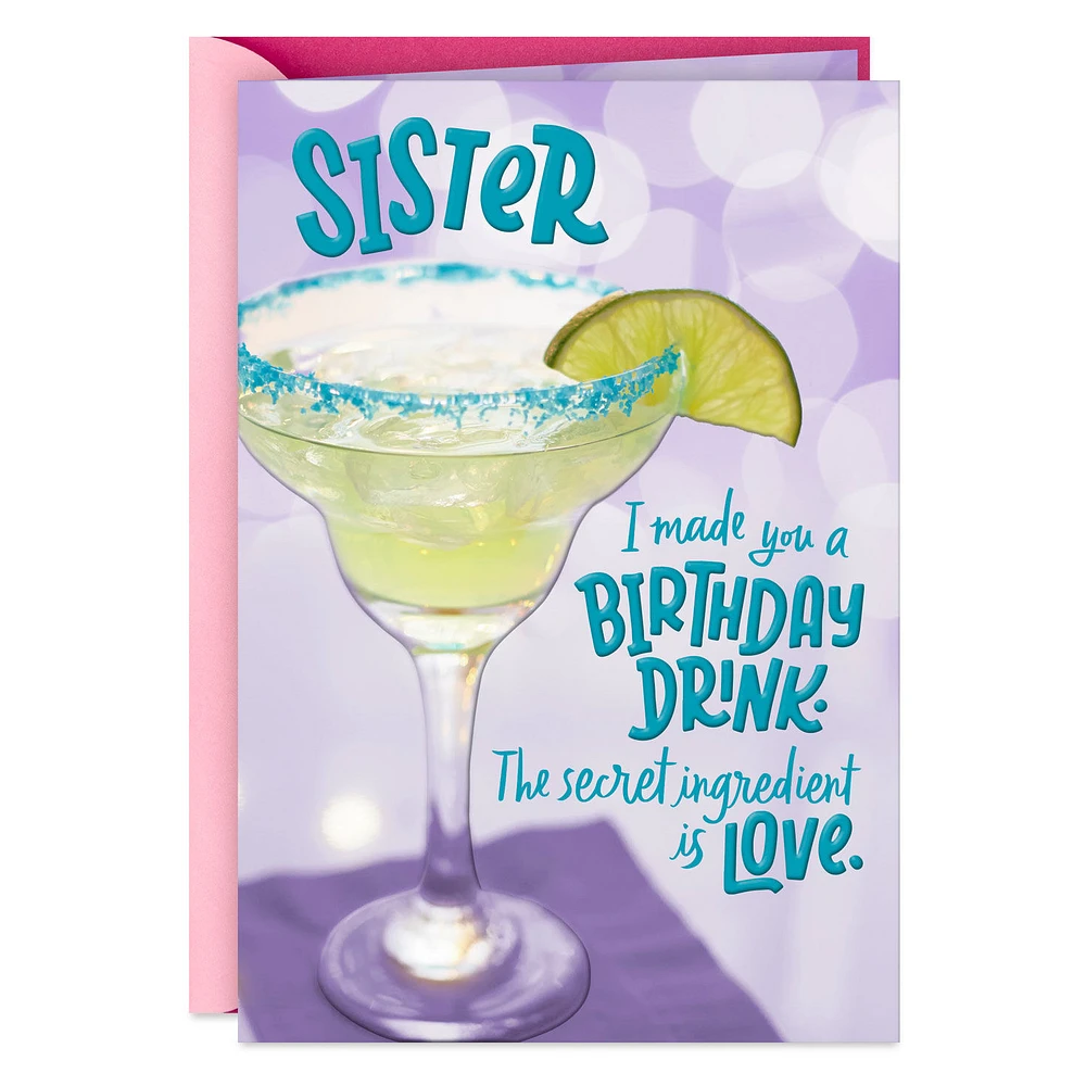 Made You a Drink You'll Love Funny Birthday Card for Sister for only USD 2.99 | Hallmark