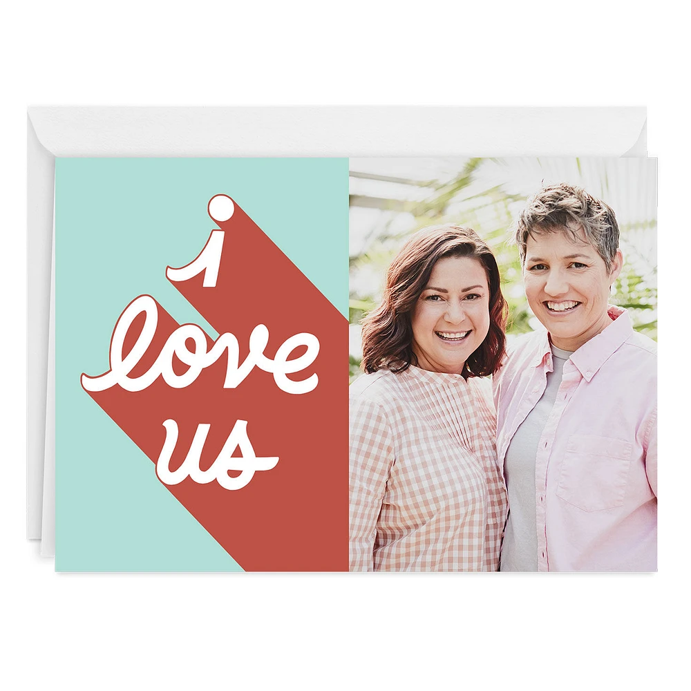 Personalized I Love Us Love Photo Card for only USD 4.99 | Hallmark