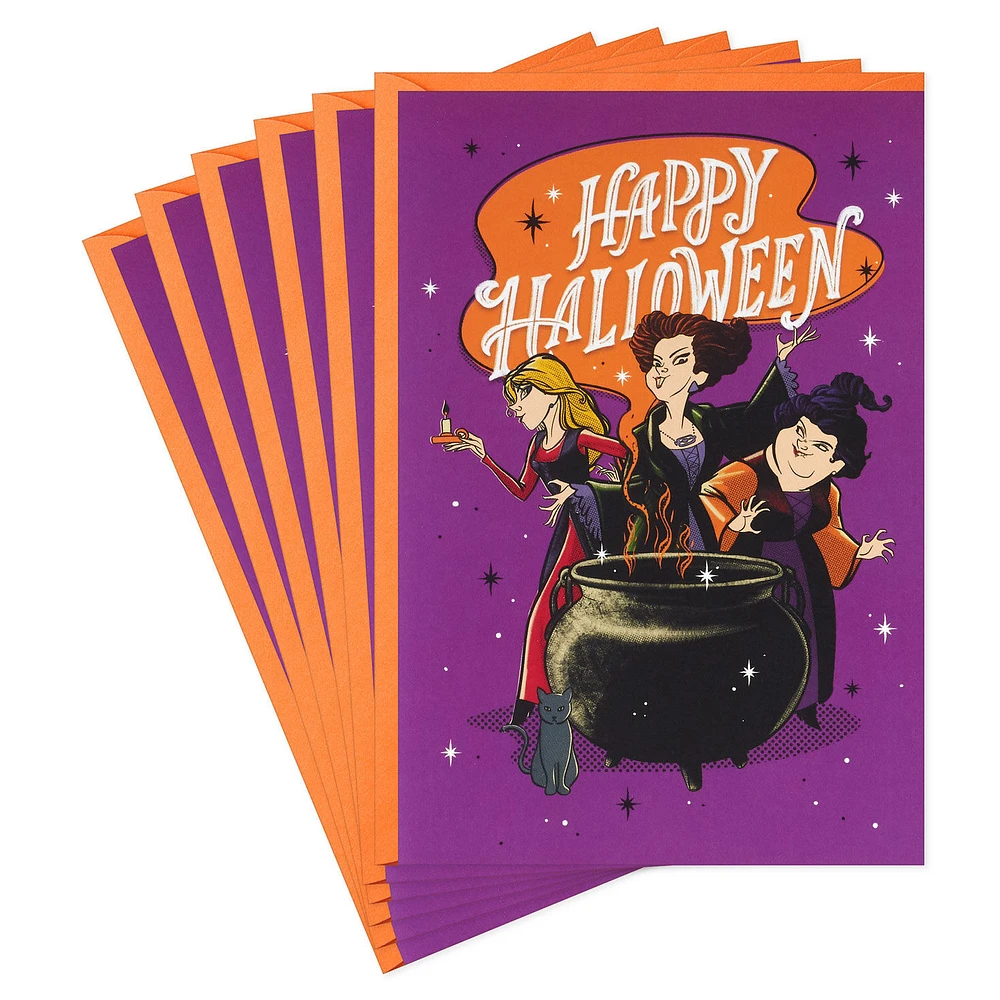 Disney Hocus Pocus Sanderson Sisters Wickedly Wonderful Halloween Cards, Pack of 6 for only USD 5.99 | Hallmark