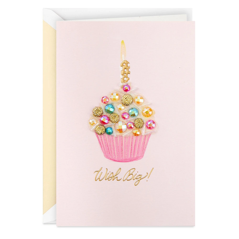Wish Big Cupcake Birthday Card for only USD 8.59 | Hallmark