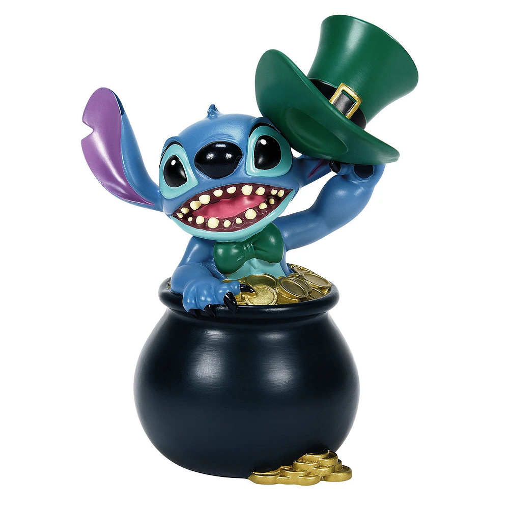 Disney Stitch in a Pot of Gold St. Patrick's Day Figurine, 5" for only USD 34.99 | Hallmark