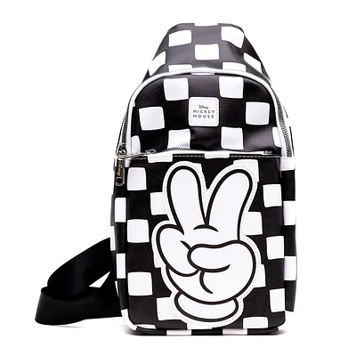 Buckle-Down Disney Mickey Mouse Peace Sign Crossbody Sling Bag for only USD 40.00 | Hallmark
