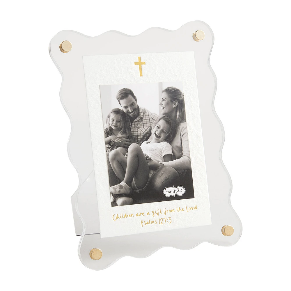 Mud Pie Acrylic Picture Frame With Cross and Bible Verse, 3x4 for only USD 20.00 | Hallmark