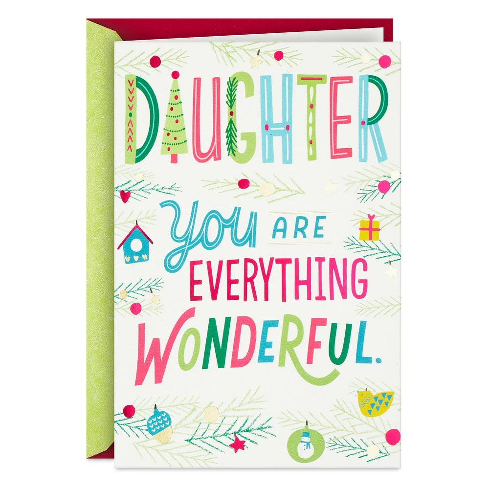 You Are Everything Wonderful Christmas Card for Daughter for only USD 3.99 | Hallmark