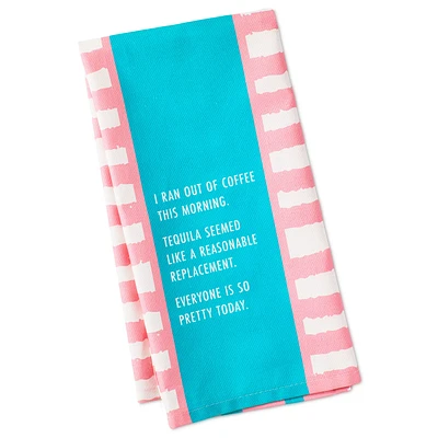 Drinks on Me Ran Out of Coffee Funny Dish Towel for only USD 14.99 | Hallmark