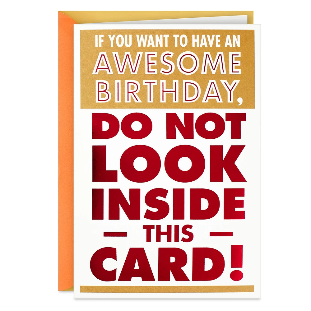 Do Not Look Funny Birthday Card with Mini Cards for only USD 5.59 | Hallmark