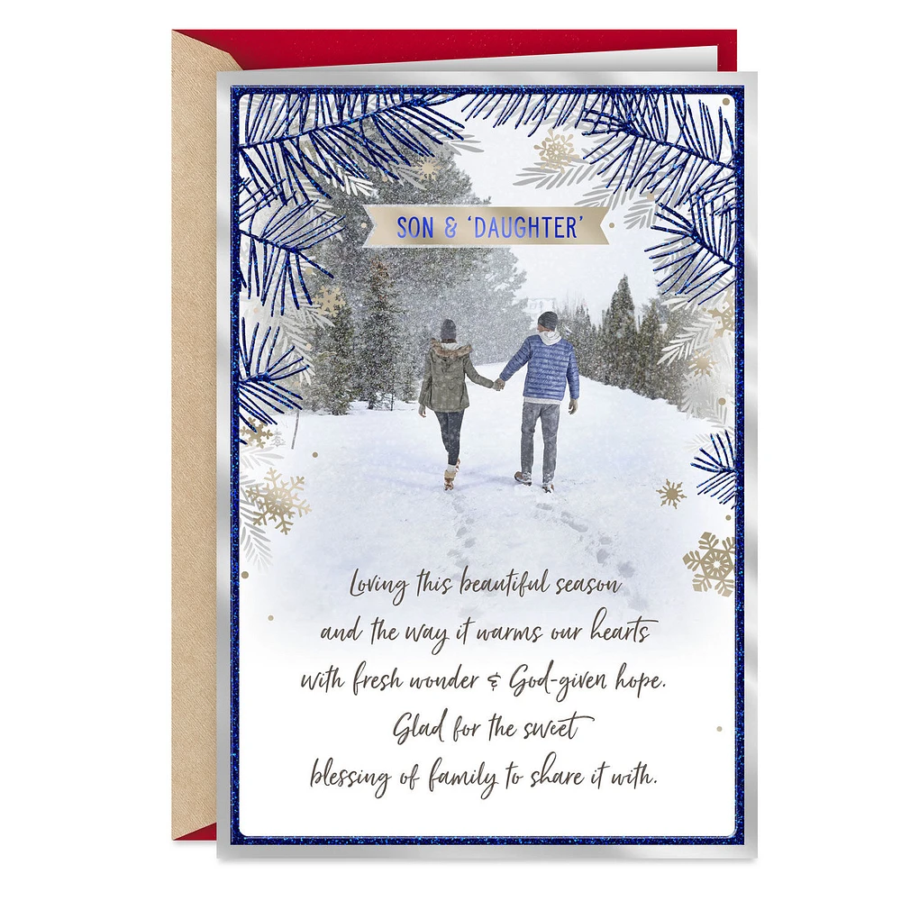 Blessings and Love Religious Christmas Card for Son and Daughter-in-Law for only USD 5.59 | Hallmark