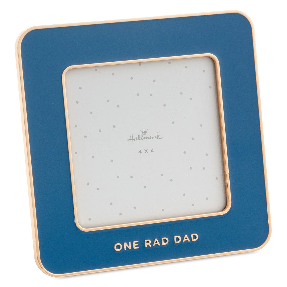 One Rad Dad Blue Enamel Picture Frame, 4x4 for only USD 18.99 | Hallmark