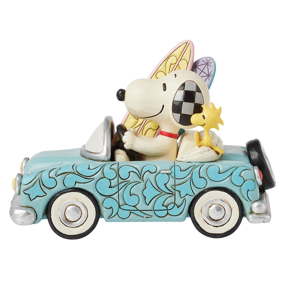 Jim Shore Peanuts Snoopy and Woodstock Going Surfing Figurine, 4.6" for only USD 79.99 | Hallmark