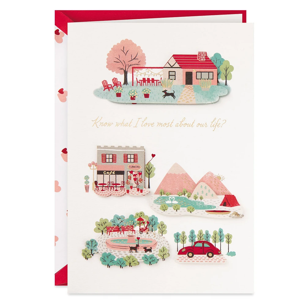 What I Love About Our Life Romantic Anniversary Card for only USD 7.59 | Hallmark