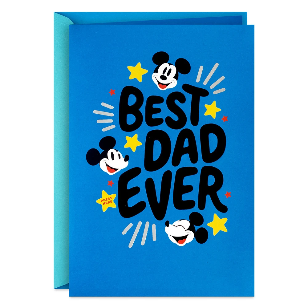 Disney Mickey Mouse Best Dad Ever Musical Father's Day Card for only USD 8.99 | Hallmark