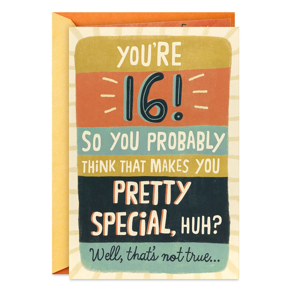 Pretty Special All the Time 16th Birthday Card for only USD 5.59 | Hallmark