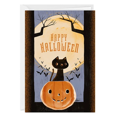 Retro Cat and Pumpkin Custom Halloween Card for only USD 4.99 | Hallmark