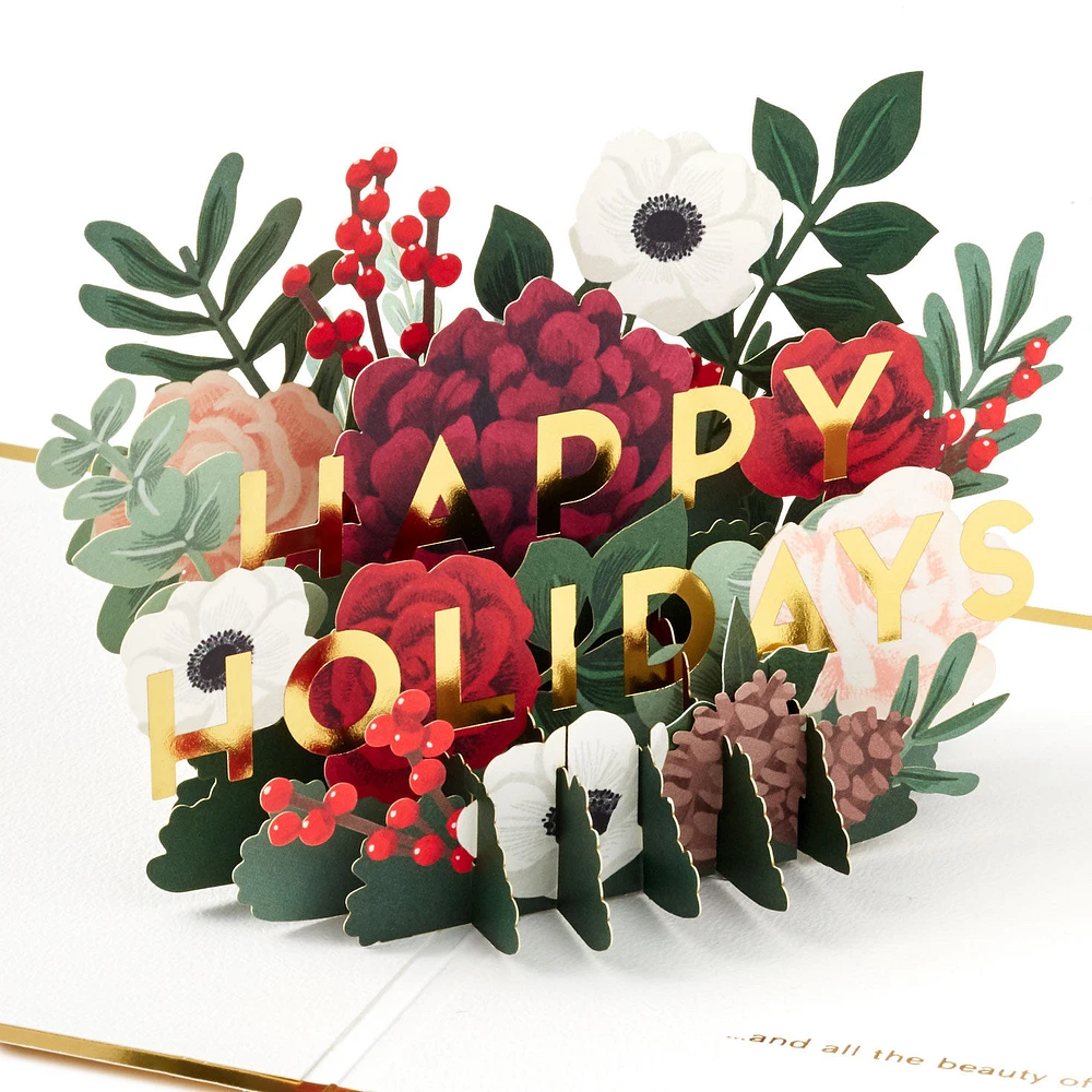 All the Joy Flower Bouquet 3D Pop-Up Holiday Card for only USD 12.99 | Hallmark