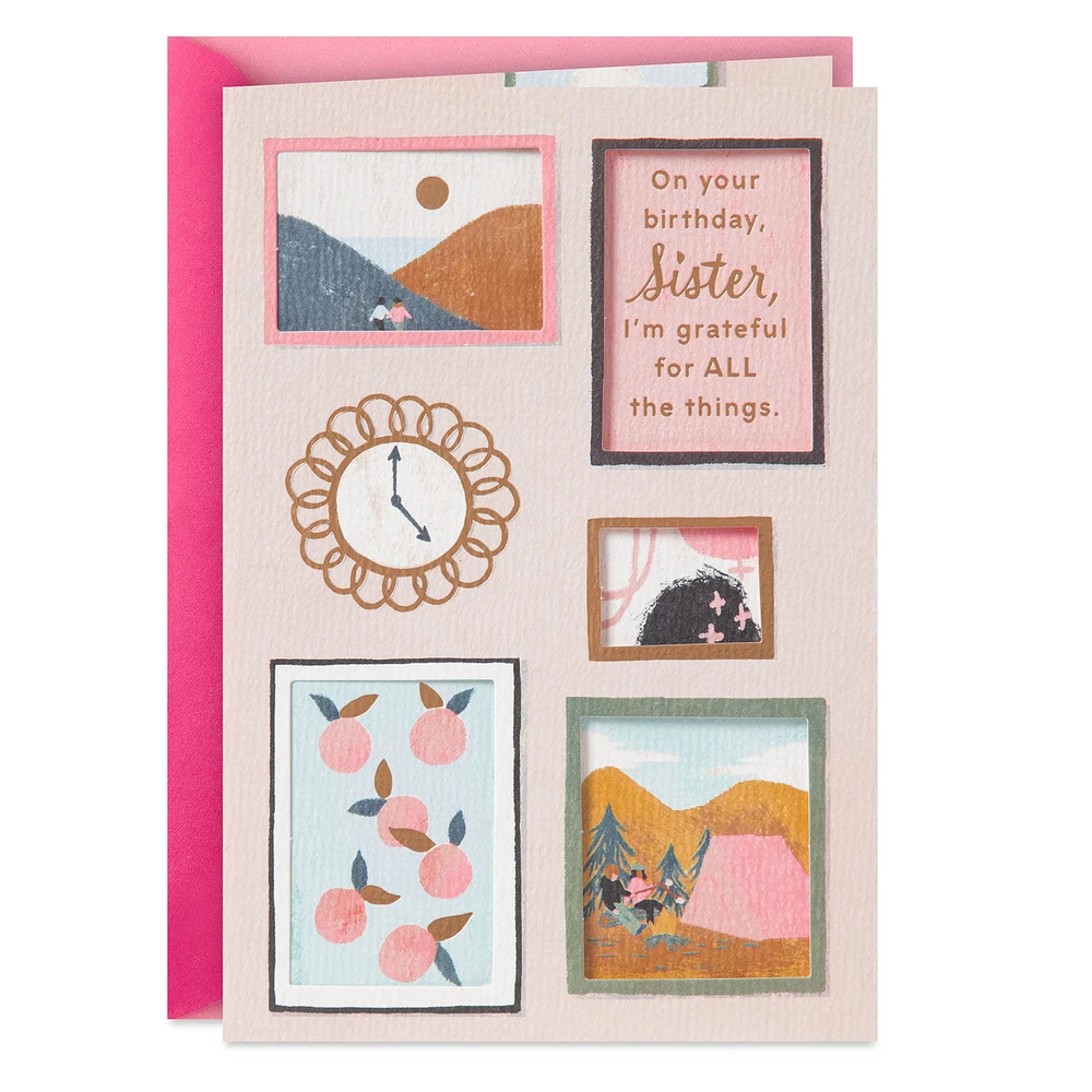 Grateful for All the Things Birthday Card for Sister for only USD 4.99 | Hallmark