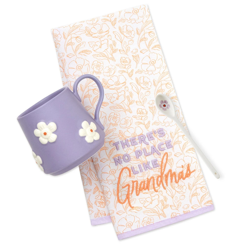 There's No Place Like Grandma's Tea Towel, Mug and Spoon Gift Set for only USD 24.99 | Hallmark