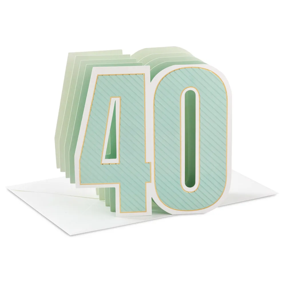 Here's to You 3D Pop-Up 40th Birthday Card for only USD 5.99 | Hallmark